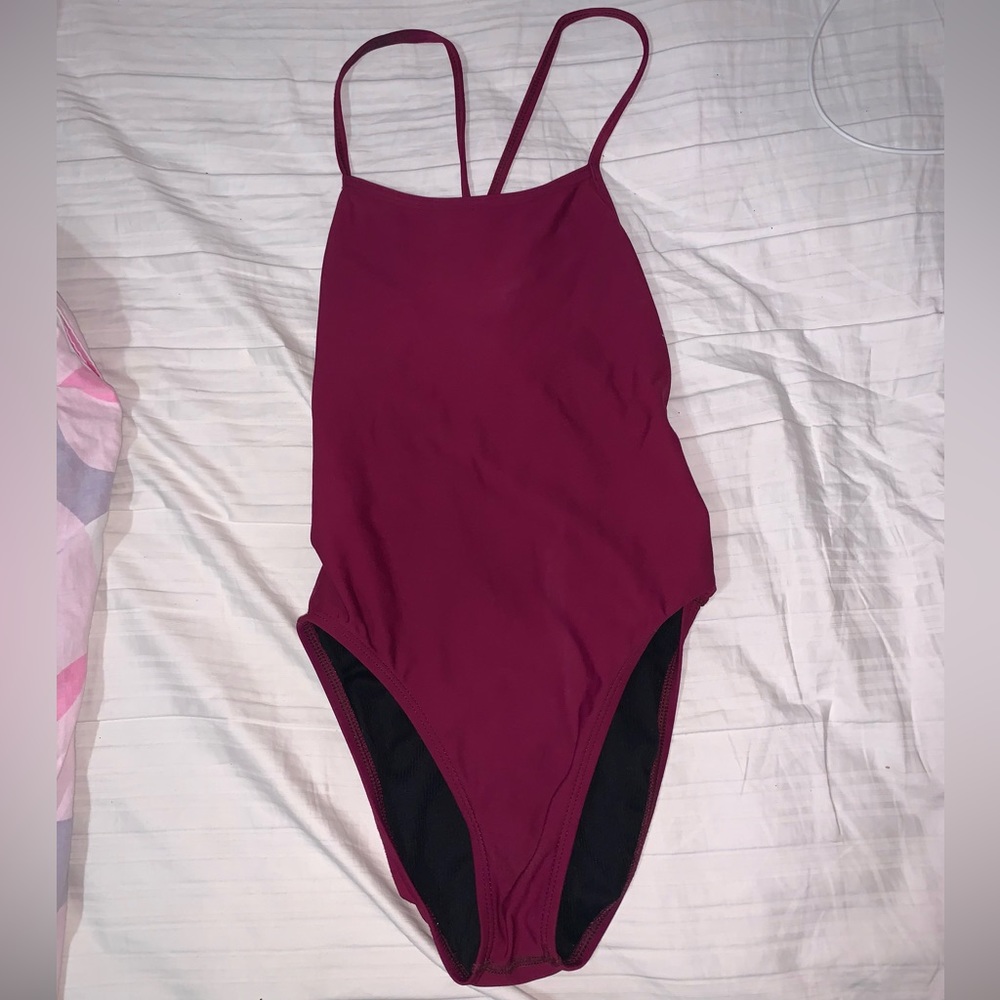 Jolyn one piece training suit, size 28, maroon color